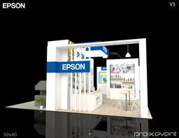30x40 Île booth design by Pro-X Exhibits